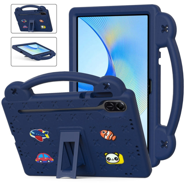 For Honor X8 Pro 11.5 Handle Kickstand Children EVA Shockproof Tablet Case(Navy Blue) - Honor by PMC TechLife | Online Shopping South Africa | PMC TechLife | Buy Now Pay Later Mobicred