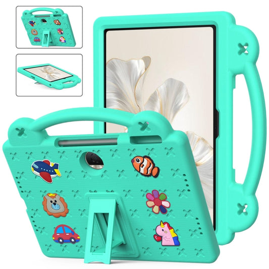 For Honor Pad 9 2023 12.1 Handle Kickstand Children EVA Shockproof Tablet Case(Mint Green) - Honor by PMC Jewellery | Online Shopping South Africa | PMC Jewellery | Buy Now Pay Later Mobicred