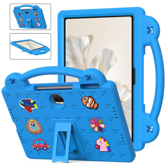 For Honor Pad 9 2023 12.1 Handle Kickstand Children EVA Shockproof Tablet Case(Sky Blue) - free shipping - PMC Jewellery - Order now!