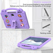 For Honor Pad 9 2023 12.1 Handle Kickstand Children EVA Shockproof Tablet Case(Light Purple)