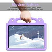 For Honor Pad 9 2023 12.1 Handle Kickstand Children EVA Shockproof Tablet Case(Light Purple)