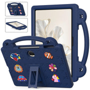 For Honor Pad 9 2023 12.1 Handle Kickstand Children EVA Shockproof Tablet Case(Navy Blue)