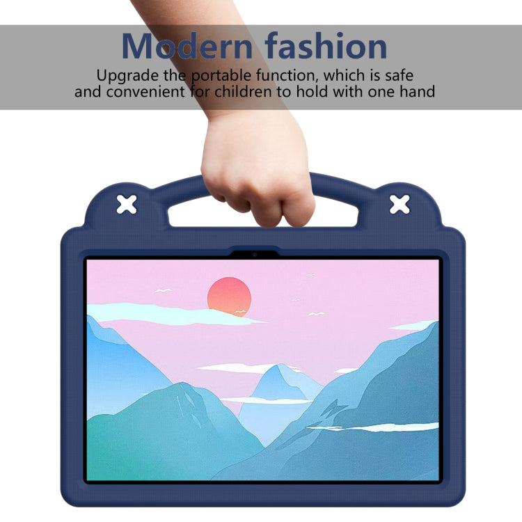 For Honor Pad 9 2023 12.1 Handle Kickstand Children EVA Shockproof Tablet Case(Navy Blue) - Honor by PMC TechLife | Online Shopping South Africa | PMC TechLife | Buy Now Pay Later Mobicred