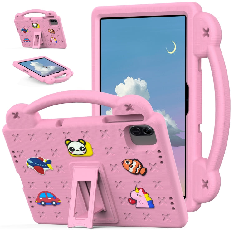 For Honor Pad X8a Handle Kickstand Children EVA Shockproof Tablet Case(Pink) - Honor by PMC TechLife | Online Shopping South Africa | PMC TechLife | Buy Now Pay Later Mobicred