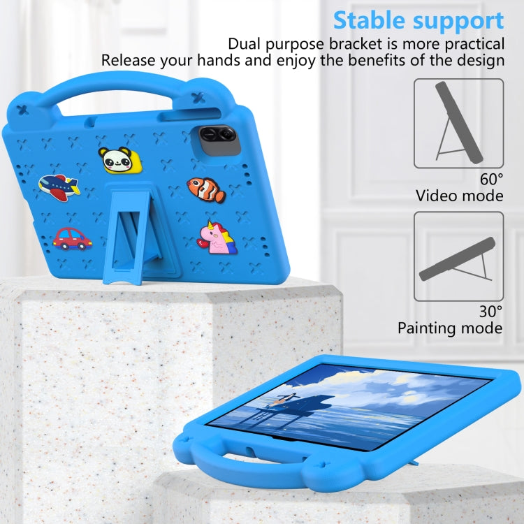 For Honor Pad X8a Handle Kickstand Children EVA Shockproof Tablet Case(Sky Blue) - Honor by PMC TechLife | Online Shopping South Africa | PMC TechLife | Buy Now Pay Later Mobicred
