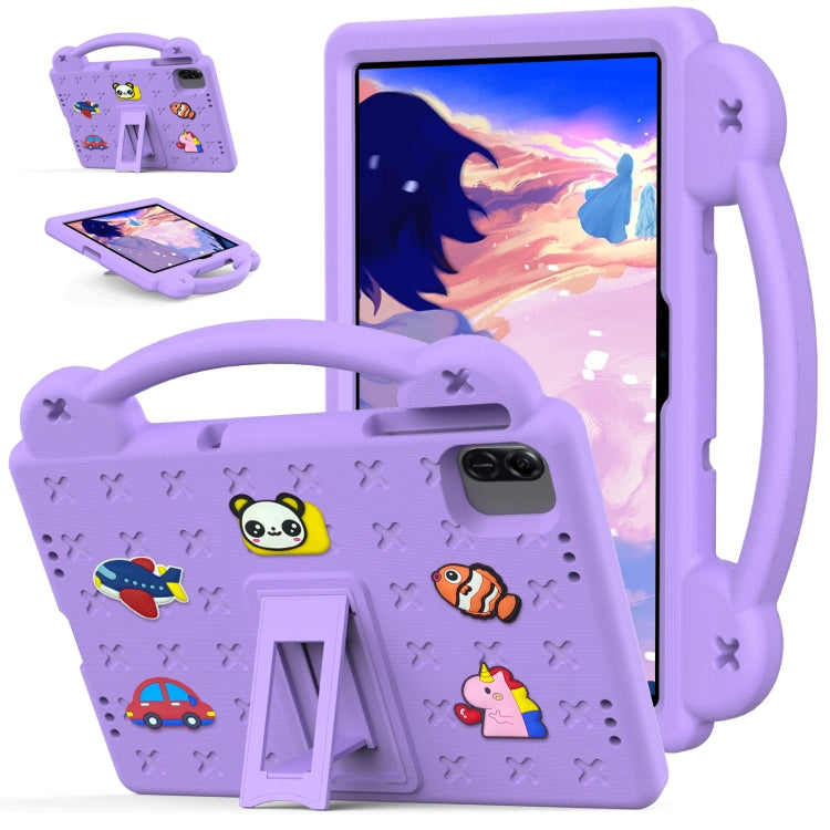 For Honor Pad X8a Handle Kickstand Children EVA Shockproof Tablet Case(Light Purple) - Honor by PMC TechLife | Online Shopping South Africa | PMC TechLife | Buy Now Pay Later Mobicred