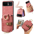 For Motorola Razr 40 Retro Skin-feel Ring Multi-card Wallet Phone Case(Pink) - Motorola Cases by PMC TechLife | Online Shopping South Africa | PMC TechLife | Buy Now Pay Later Mobicred