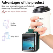 For Motorola Razr 40 Ultra Retro Skin-feel Ring Multi-card Wallet Phone Case(Green)
