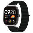 For Redmi Watch 4 / Watch 5 Nylon Loop Metal Connector Watch Band(Black) - Watch Bands by PMC TechLife | Online Shopping South Africa | PMC TechLife | Buy Now Pay Later Mobicred
