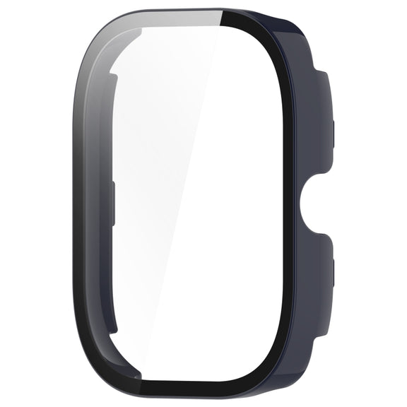 For Redmi Watch 4 Tempered Film Integrated PC Watch Protective Case(Ink Blue)
