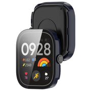 For Redmi Watch 4 Tempered Film Integrated PC Watch Protective Case(Ink Blue)