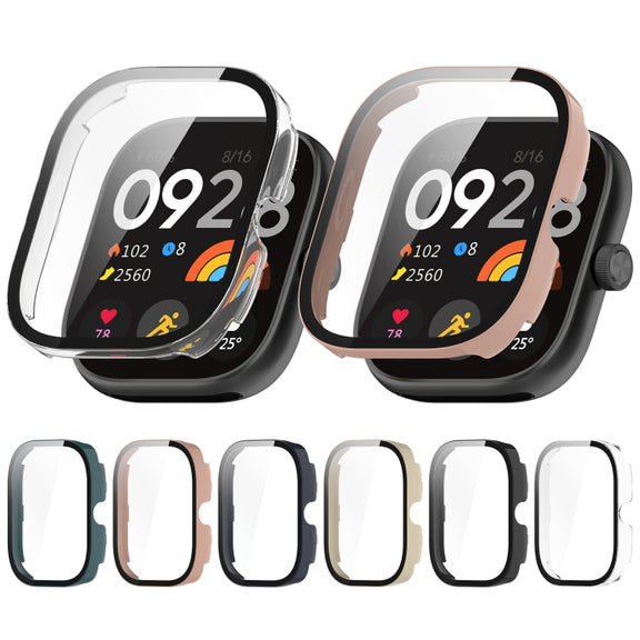 For Redmi Watch 4 Tempered Film Integrated PC Watch Protective Case(Transparent)