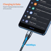 ENKAY 4-in-1 6A USB-A to Type-C / 8 Pin / Micro USB Multifunction Fast Charging Cable, Cable Length:2m(Grey)