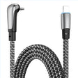 ENKAY PD30W Elbow Type-C to 8 Pin Fast Charging Data Braid Cable with Indicator Light, Length:2m - 2 in 1 Cable by ENKAY | Online Shopping South Africa | PMC TechLife | Buy Now Pay Later Mobicred