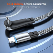 ENKAY PD30W Elbow Type-C to 8 Pin Fast Charging Data Braid Cable with Indicator Light, Length:2m