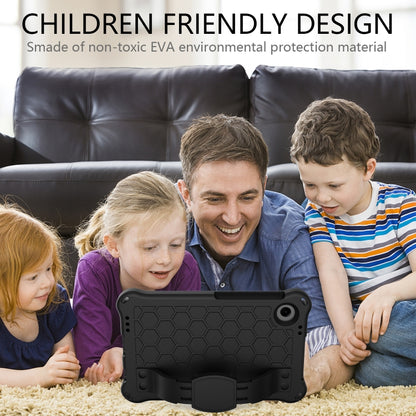 For Blackview Tab 60 8.7 2023 Honeycomb EVA Hybrid PC Tablet Case with Strap(Black+Black) - Others by PMC Jewellery | Online Shopping South Africa | PMC Jewellery | Buy Now Pay Later Mobicred
