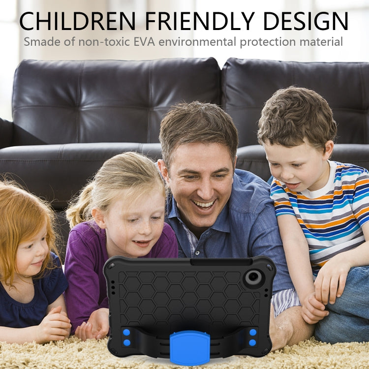 For Alcatel Joy Tab2 2020 / 3T 8.0 Honeycomb EVA Hybrid PC Tablet Case with Strap(Black+Blue) - Others by PMC TechLife | Online Shopping South Africa | PMC TechLife | Buy Now Pay Later Mobicred