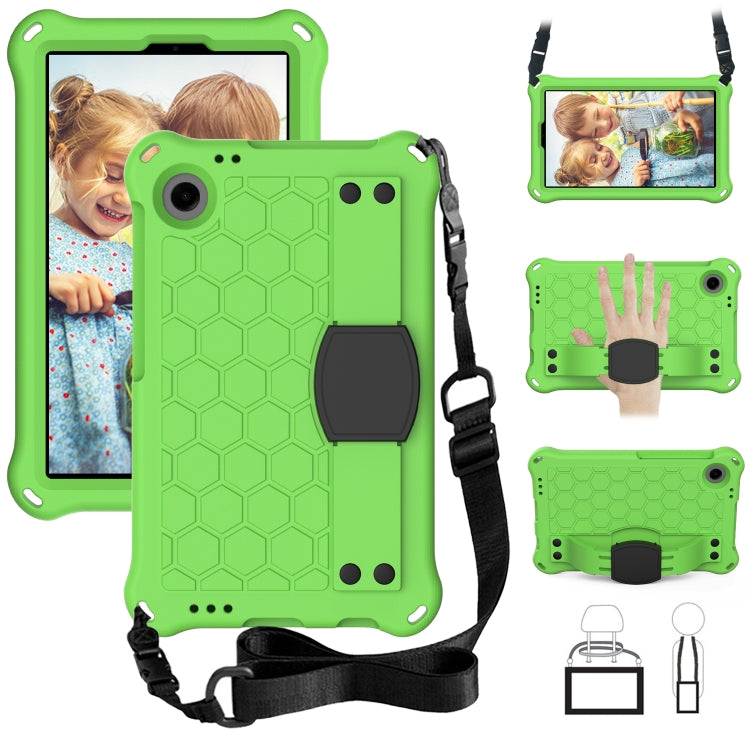 For Alcatel Joy Tab2 2020 / 3T 8.0 Honeycomb EVA Hybrid PC Tablet Case with Strap(Green+Black) - Others by PMC TechLife | Online Shopping South Africa | PMC TechLife | Buy Now Pay Later Mobicred