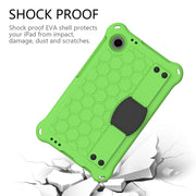 For Alcatel Joy Tab2 2020 / 3T 8.0 Honeycomb EVA Hybrid PC Tablet Case with Strap(Green+Black)