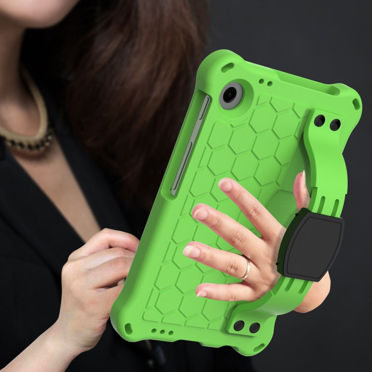 For Alcatel Joy Tab2 2020 / 3T 8.0 Honeycomb EVA Hybrid PC Tablet Case with Strap(Green+Black) - Others by PMC TechLife | Online Shopping South Africa | PMC TechLife | Buy Now Pay Later Mobicred