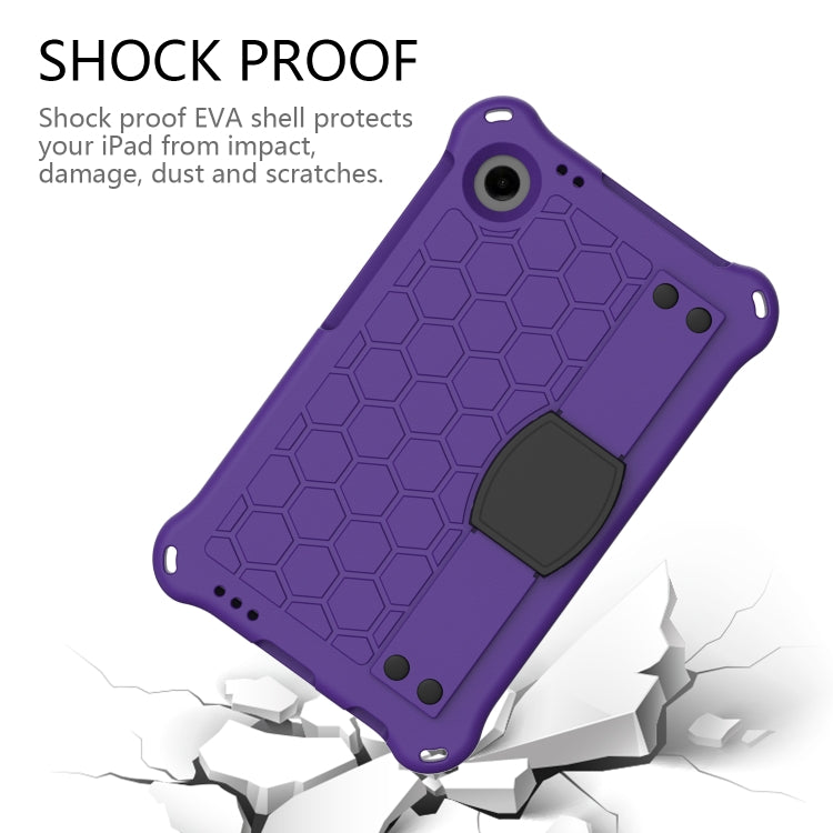 For Alcatel Joy Tab2 2020 / 3T 8.0 Honeycomb EVA Hybrid PC Tablet Case with Strap(Purple+Black) - Others by PMC TechLife | Online Shopping South Africa | PMC TechLife | Buy Now Pay Later Mobicred