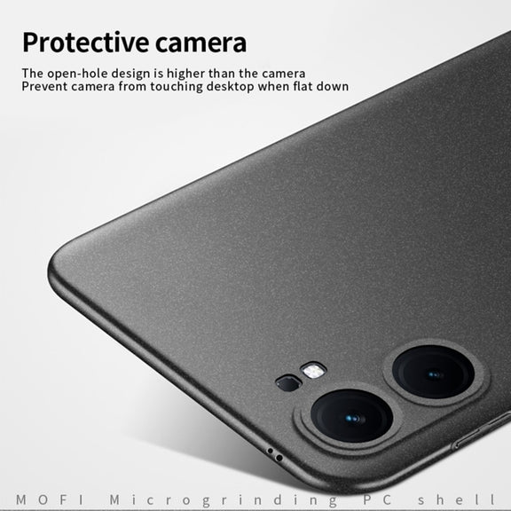 For vivo iQOO Neo9 /Neo9 Pro MOFI Fandun Series Frosted PC Ultra-thin All-inclusive Phone Case(Black)