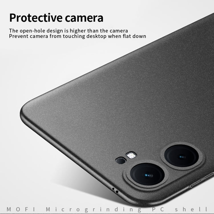 For vivo iQOO Neo9 /Neo9 Pro MOFI Fandun Series Frosted PC Ultra-thin All-inclusive Phone Case(Black)