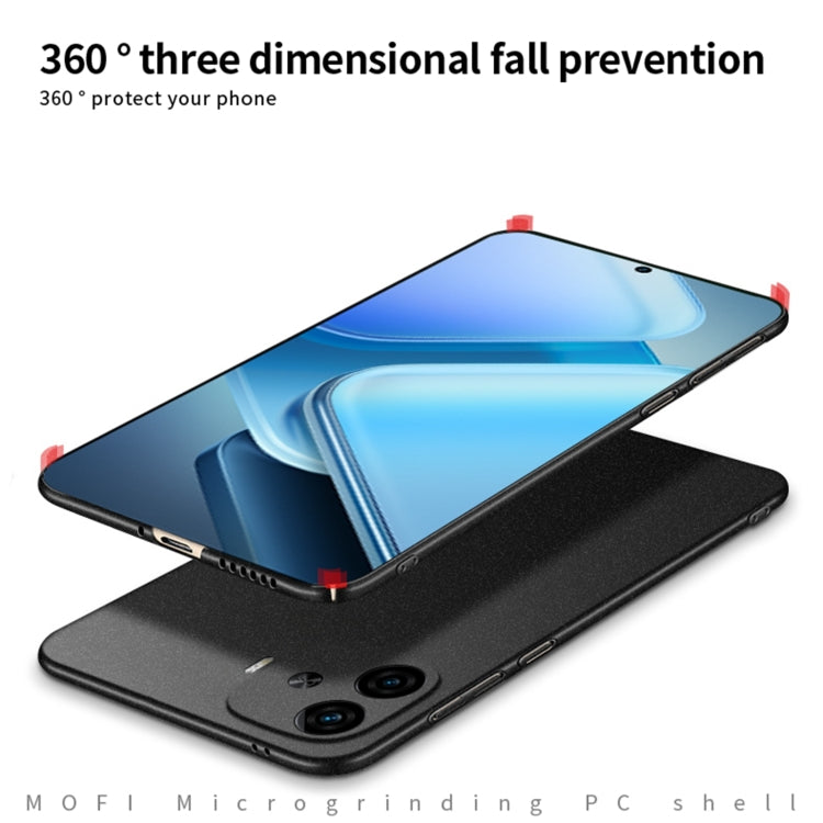 For vivo iQOO Z9 Turbo / iQOO Z9 MOFI Fandun Series Frosted PC Ultra-thin All-inclusive Phone Case(Gray) - free shipping - PMC Jewellery - Order now!