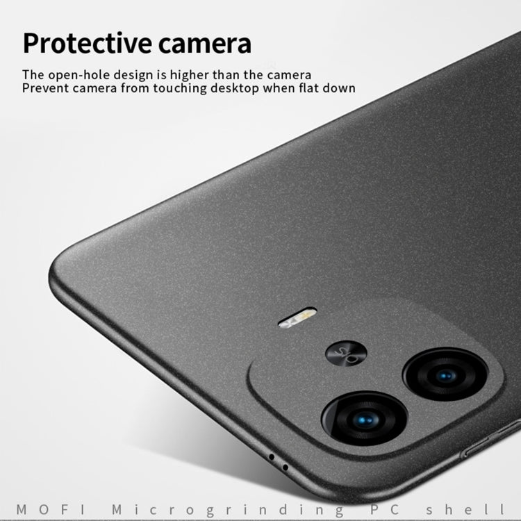 For vivo iQOO Z9 Turbo / iQOO Z9 MOFI Fandun Series Frosted PC Ultra-thin All-inclusive Phone Case(Gray) - free shipping - PMC Jewellery - Order now!