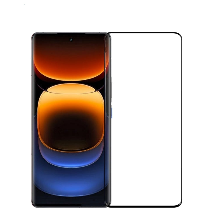 For vivo iQOO 12 Pro PINWUYO 9H 3D Hot Bending Tempered Glass Film(Black) - vivo Tempered Glass by PINWUYO | Online Shopping South Africa | PMC TechLife | Buy Now Pay Later Mobicred