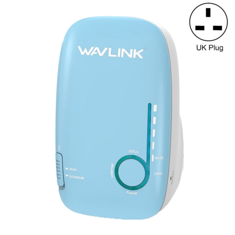 WAVLINK WN576K1 AC1200 Household WiFi Router Network Extender Dual Band Wireless Repeater, Plug:UK Plug (Blue) - free shipping - PMC Jewellery - Order now!