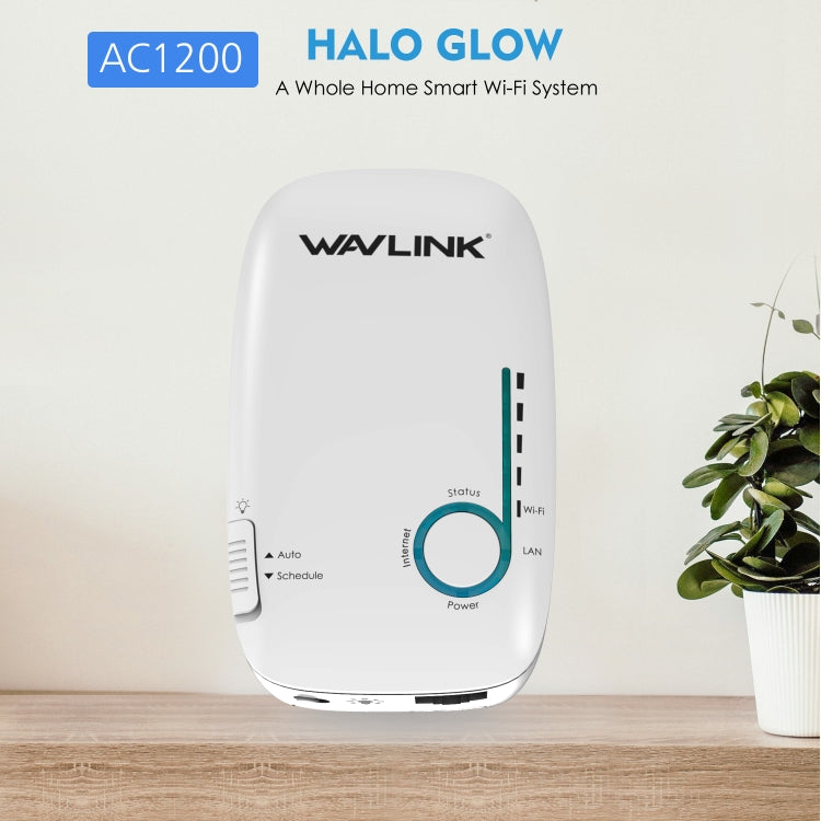 WAVLINK WN576K1 AC1200 Household WiFi Router Network Extender Dual Band Wireless Repeater, Plug:AU Plug (White) - free shipping - PMC Jewellery - Order now!
