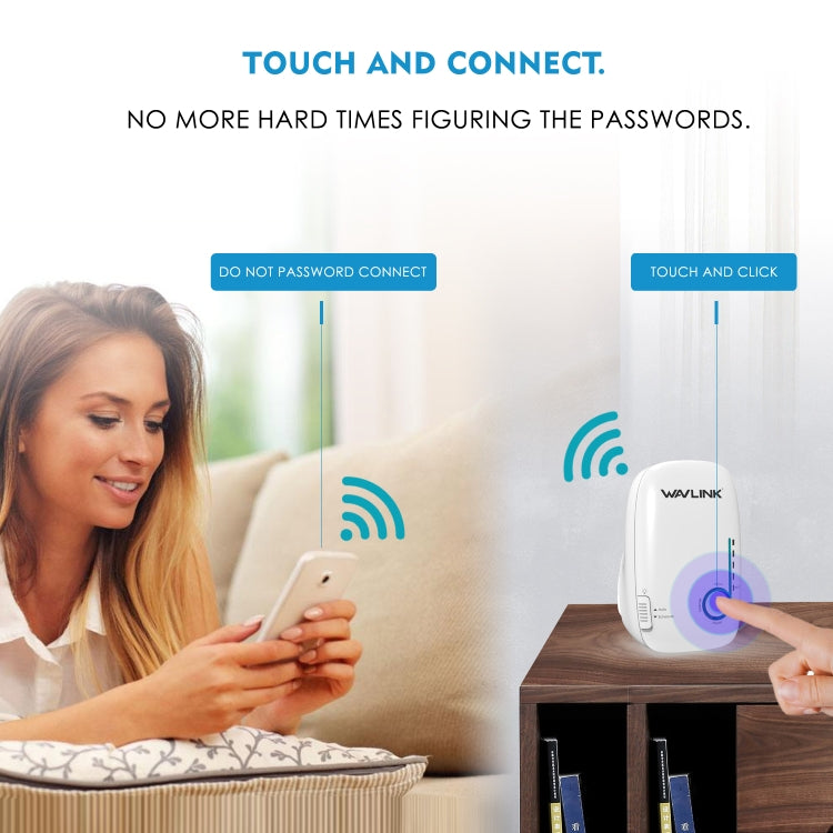 WAVLINK WN576K1 AC1200 Household WiFi Router Network Extender Dual Band Wireless Repeater, Plug:AU Plug (White) - free shipping - PMC Jewellery - Order now!