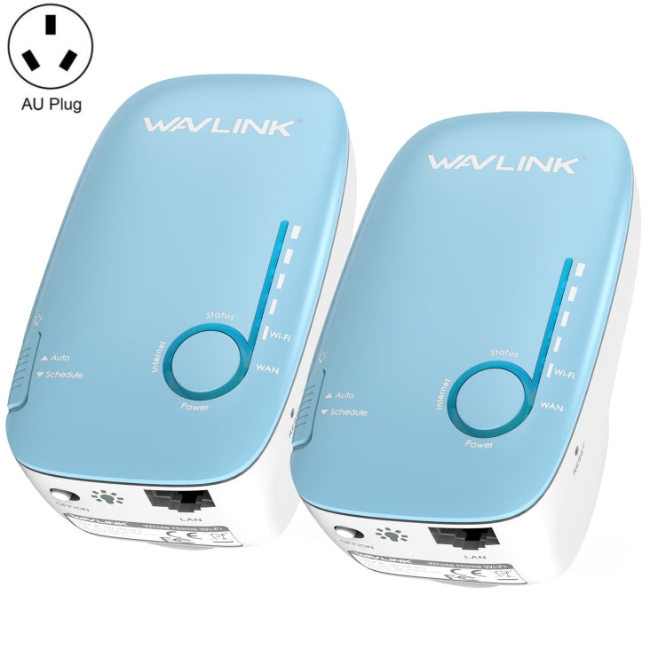 WAVLINK WN576K2 AC1200 Household WiFi Router Network Extender Dual Band Wireless Repeater, Plug:AU Plug (Blue) - free shipping - PMC Jewellery - Order now!