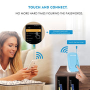 WAVLINK WN576K2 AC1200 Household WiFi Router Network Extender Dual Band Wireless Repeater, Plug:US Plug (Blue)