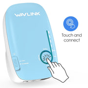 WAVLINK WN576K2 AC1200 Household WiFi Router Network Extender Dual Band Wireless Repeater, Plug:AU Plug (White)