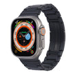 For Apple Watch SE 2022 44mm Stainless Steel H-Shaped Fold Buckle Watch Band(Black) - free shipping - PMC TechLife - Order now!