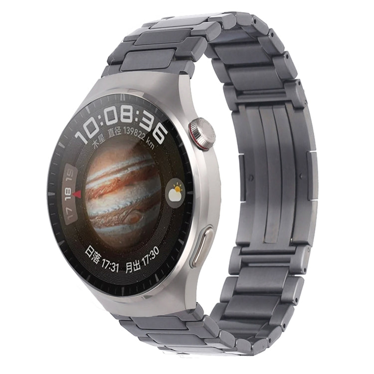 For Huawei Watch 4 / 4 Pro H-Shaped Folding Buckle Stainless Steel Metal Watch Band(Gray) - free shipping - PMc TechLife - Order now!
