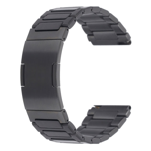 For Huaei Watch 3 Pro New H-Shaped Folding Buckle Stainless Steel Metal Watch Band(Gray)