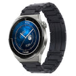 For Huawei Watch GT3 Pro 46mm / Watch GT3 46mm H-Shaped Folding Buckle Stainless Steel Metal Watch Band(Black) - free shipping - PMc TechLife - Order now!