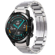 For Huawei Watch GT2 46mm / Watch GT H-Shaped Folding Buckle Stainless Steel Metal Watch Band(Silver)