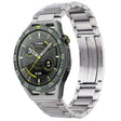 For Huawei Watch GT3 SE H-Shaped Folding Buckle Stainless Steel Metal Watch Band(Silver) - Watch Bands by PMc TechLife | Online Shopping South Africa | PMc TechLife | Buy Now Pay Later Mobicred