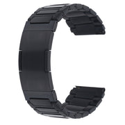 For Huawei Watch GT3 SE H-Shaped Folding Buckle Stainless Steel Metal Watch Band(Black)