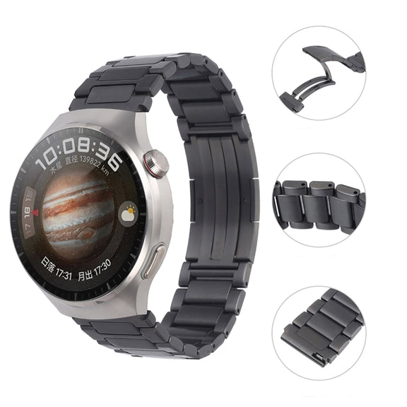 For Huawei Watch GT2 Pro / GT 2e H-Shaped Folding Buckle Stainless Steel Metal Watch Band(Gray)
