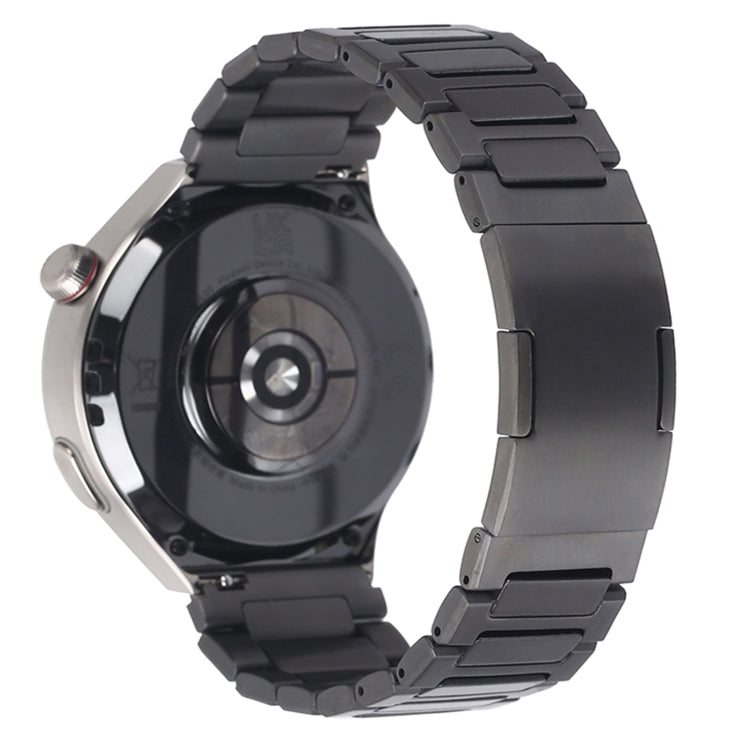 For Huaei Watch 3 Pro New H-Shaped Folding Buckle Stainless Steel Metal Watch Band(Gray)
