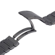 For Huawei Watch Ultimate / Buds H-Shaped Folding Buckle Stainless Steel Metal Watch Band(Silver)