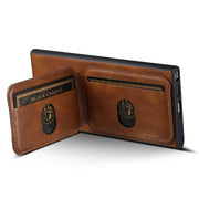 For Samsung Galaxy S24+ 5G Suteni H02 Leather Wallet Stand Back Phone Case(Brown)