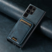 For Samsung Galaxy S24+ 5G Suteni H02 Leather Wallet Stand Back Phone Case(Blue)
