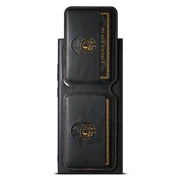 For Samsung Galaxy S24 Ultra Suteni H02 Leather Wallet Stand Back Phone Case(Black)