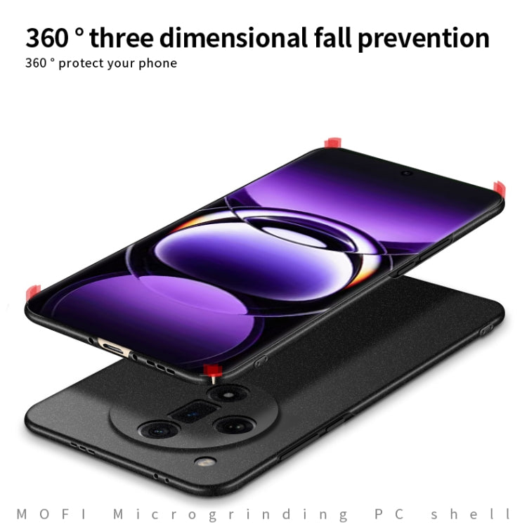 For OPPO Find X7 Ultra MOFI Fandun Series Frosted PC Ultra-thin All-inclusive Phone Case(Black) - OPPO Cases by MOFI | Online Shopping South Africa | PMC TechLife | Buy Now Pay Later Mobicred
